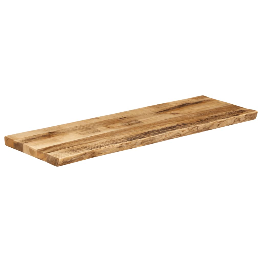 Dessus de table bord vivant 120x40x3,8 cm bois de manguier brut - XIOS