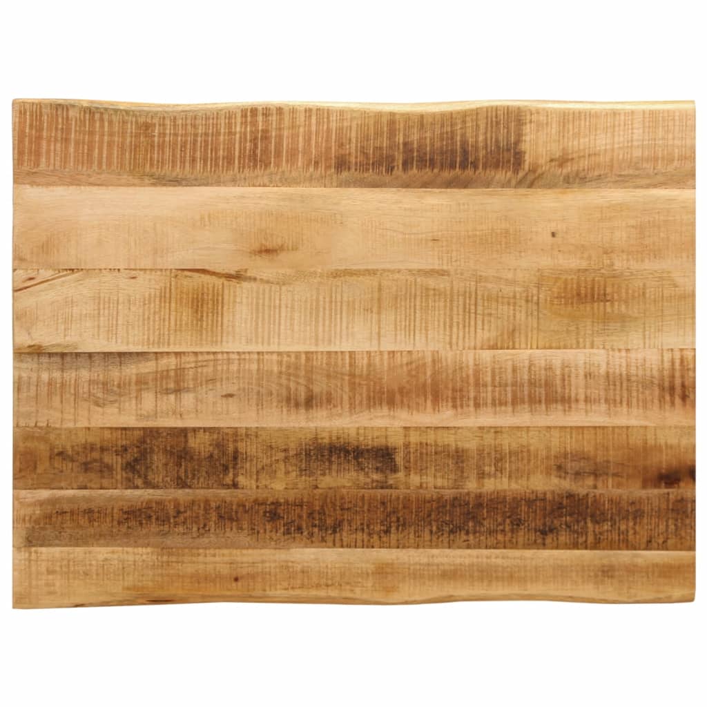 Dessus de table bord vivant 90x60x3,8 cm bois de manguier brut - XIOS