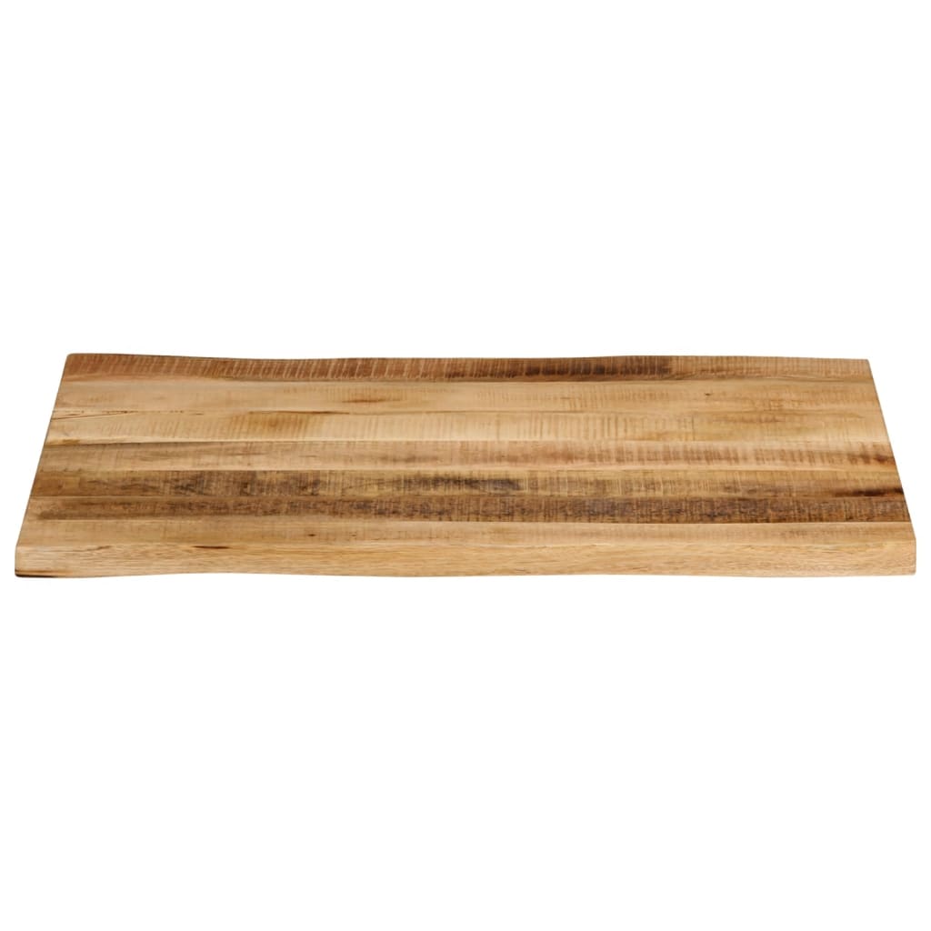 Dessus de table bord vivant 90x60x3,8 cm bois de manguier brut - XIOS