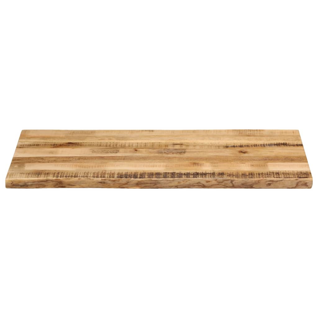 Dessus de table bord vivant 100x60x3,8 cm bois de manguier brut - XIOS