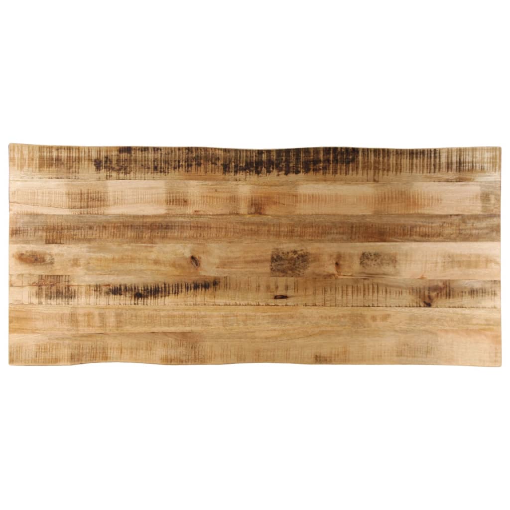 Dessus de table bord vivant 140x60x3,8 cm bois de manguier brut - XIOS