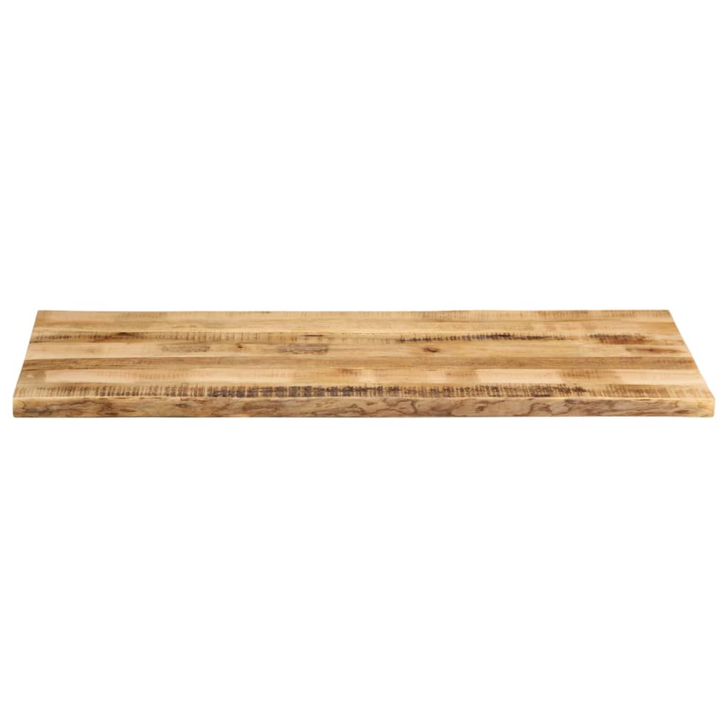Dessus de table bord vivant 140x60x3,8 cm bois de manguier brut - XIOS