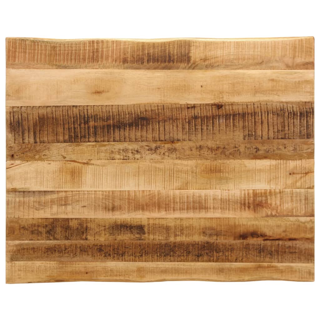 Dessus de table bord vivant 90x80x3,8 cm bois de manguier brut Plateaux de table vidaXL   
