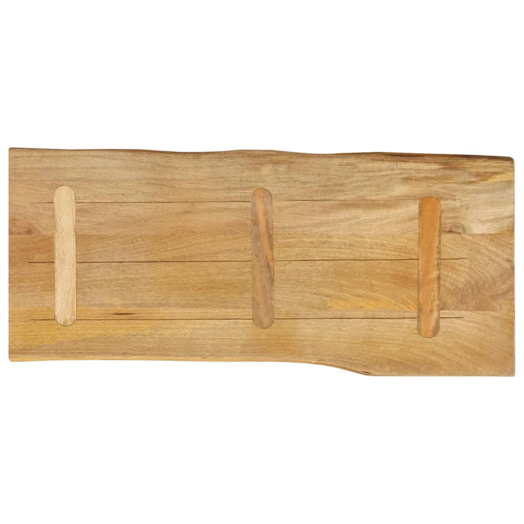 Dessus de table 90x40x2,5 cm bord vivant bois massif manguier - XIOS