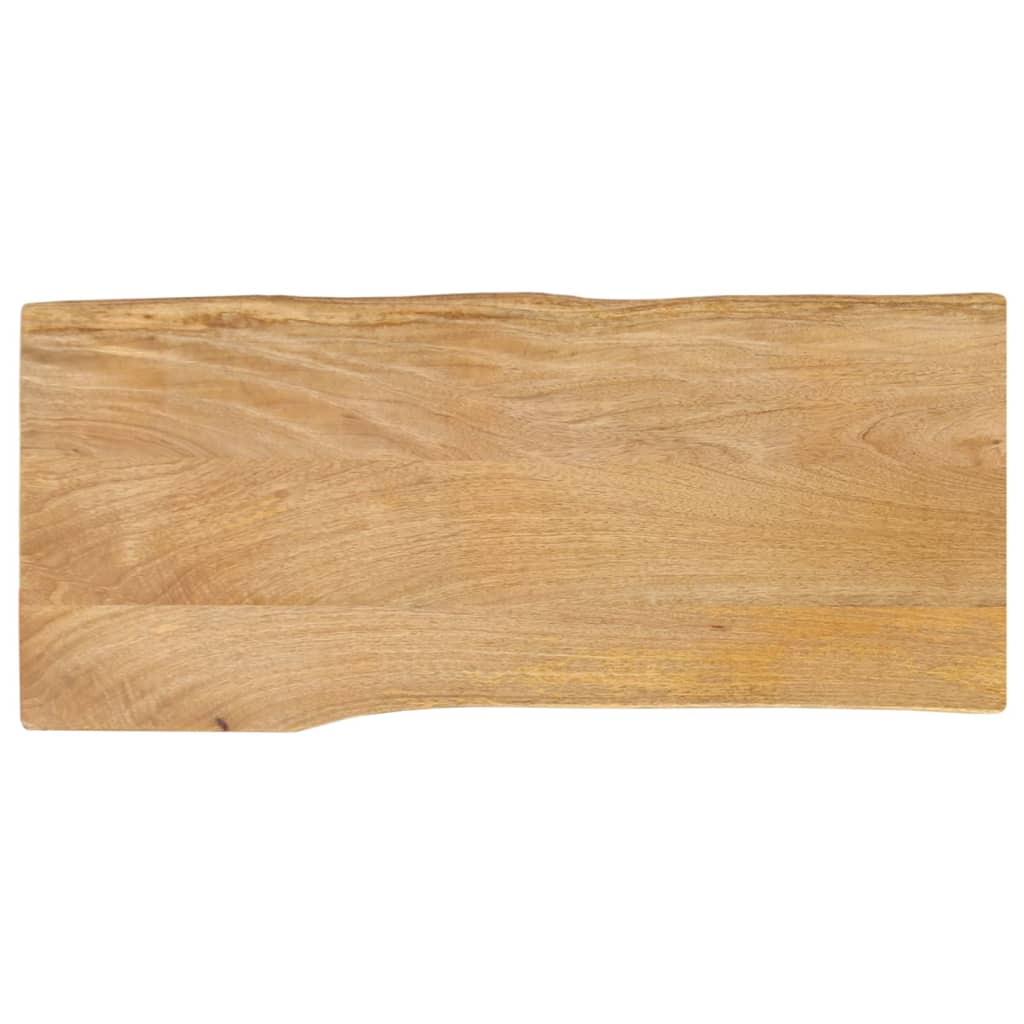 Dessus de table 100x40x2,5 cm bord vivant bois massif manguier - XIOS