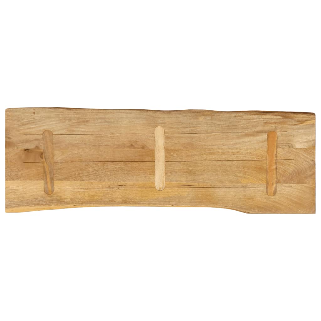 Dessus de table 120x40x2,5 cm bord vivant bois massif manguier - XIOS