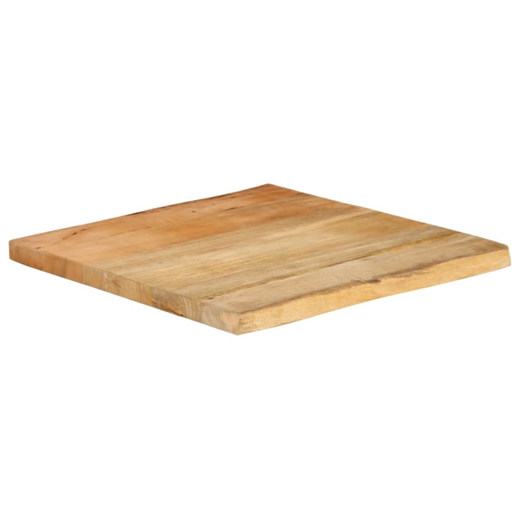 Dessus de table 60x60x2,5 cm bord vivant bois massif manguier - XIOS
