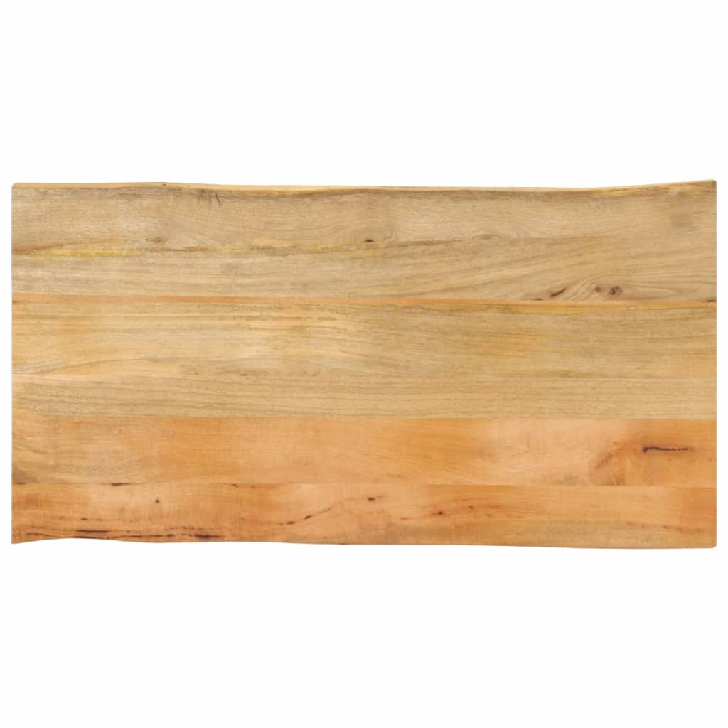 Dessus de table 100x60x2,5 cm bord vivant bois massif manguier - XIOS