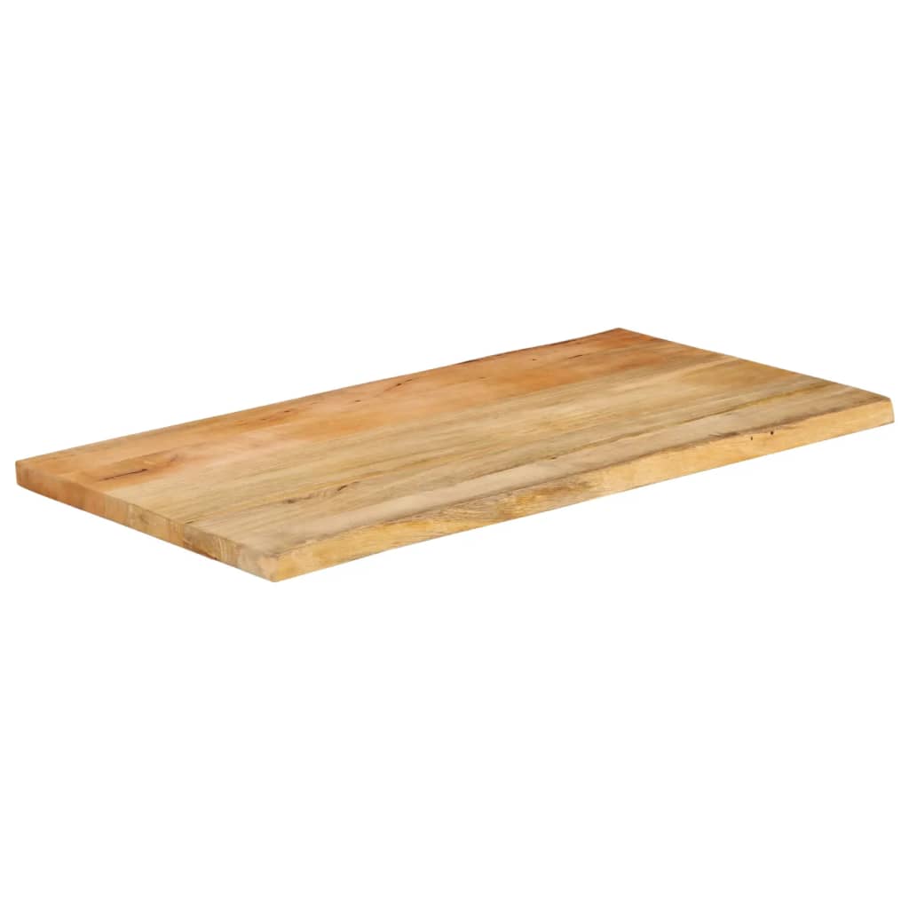 Dessus de table 100x60x2,5 cm bord vivant bois massif manguier - XIOS