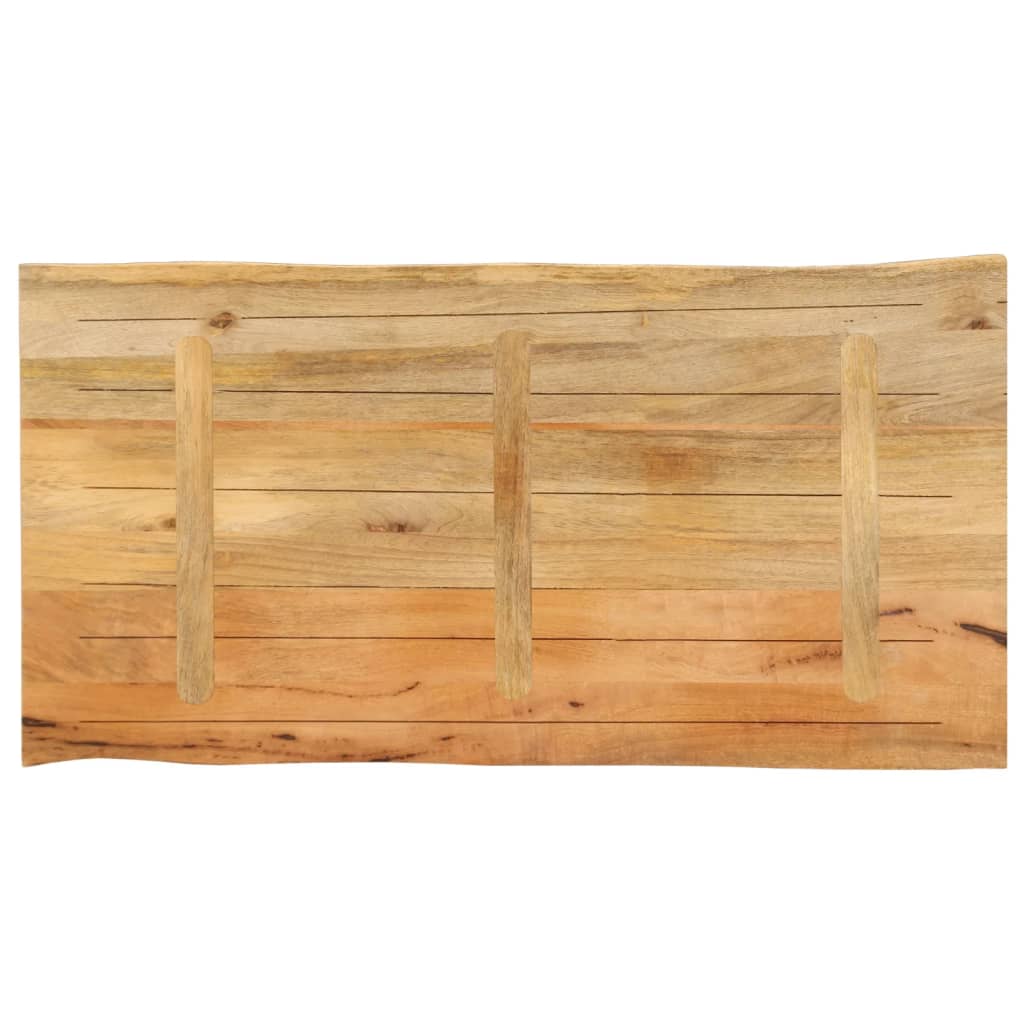 Dessus de table 100x60x2,5 cm bord vivant bois massif manguier - XIOS
