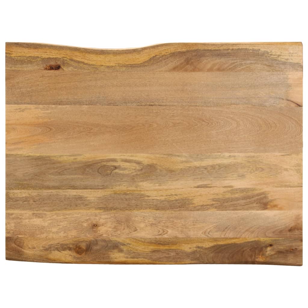 Dessus de table 90x80x2,5 cm bord vivant bois massif manguier - XIOS