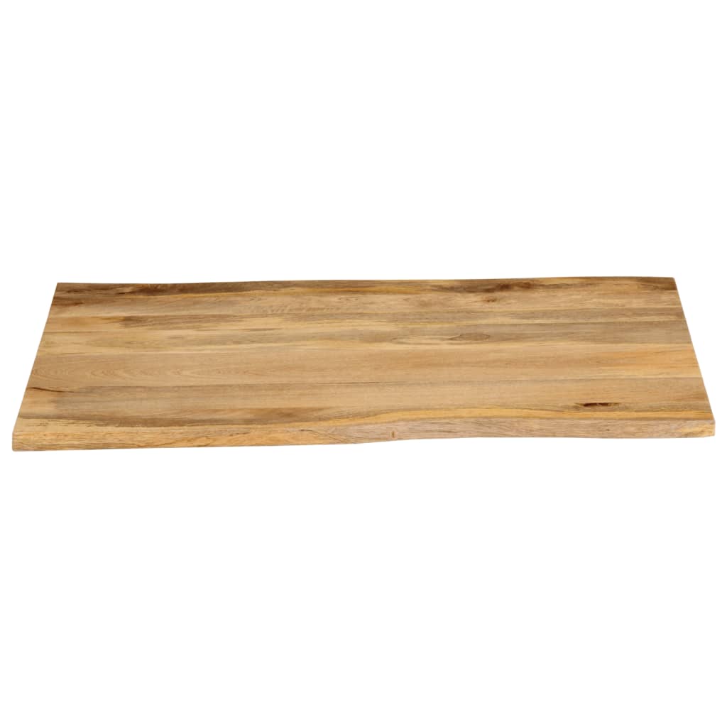 Dessus de table 90x80x2,5 cm bord vivant bois massif manguier - XIOS
