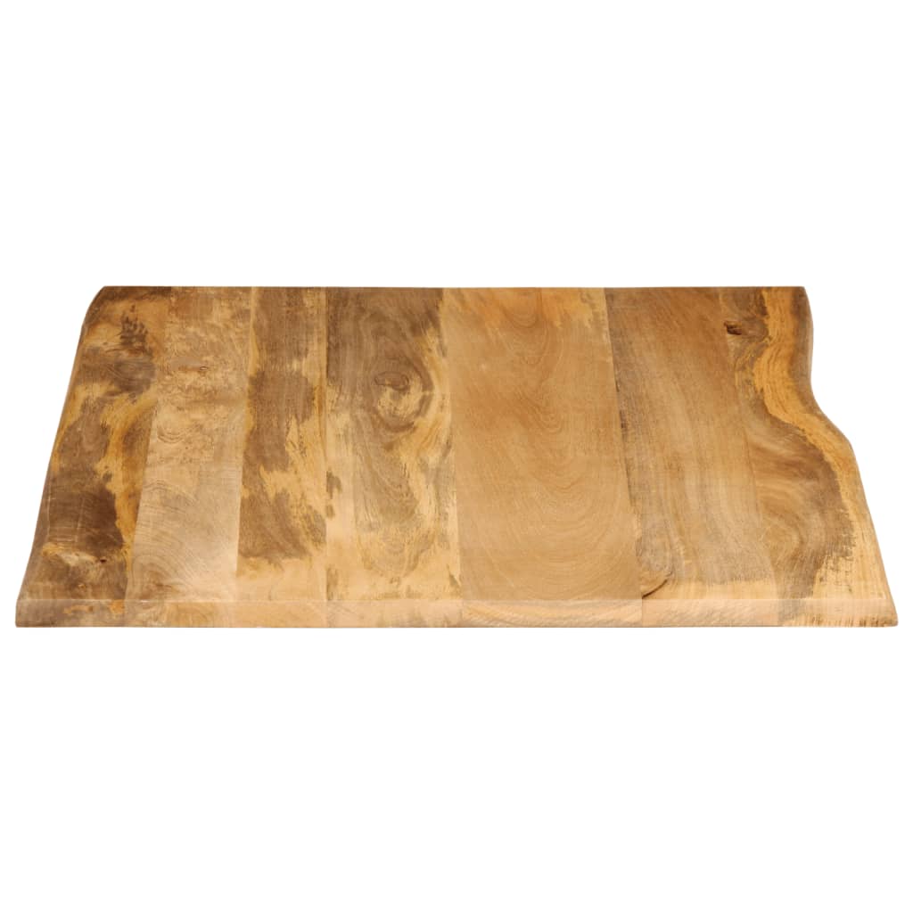 Dessus de table 90x80x2,5 cm bord vivant bois massif manguier - XIOS