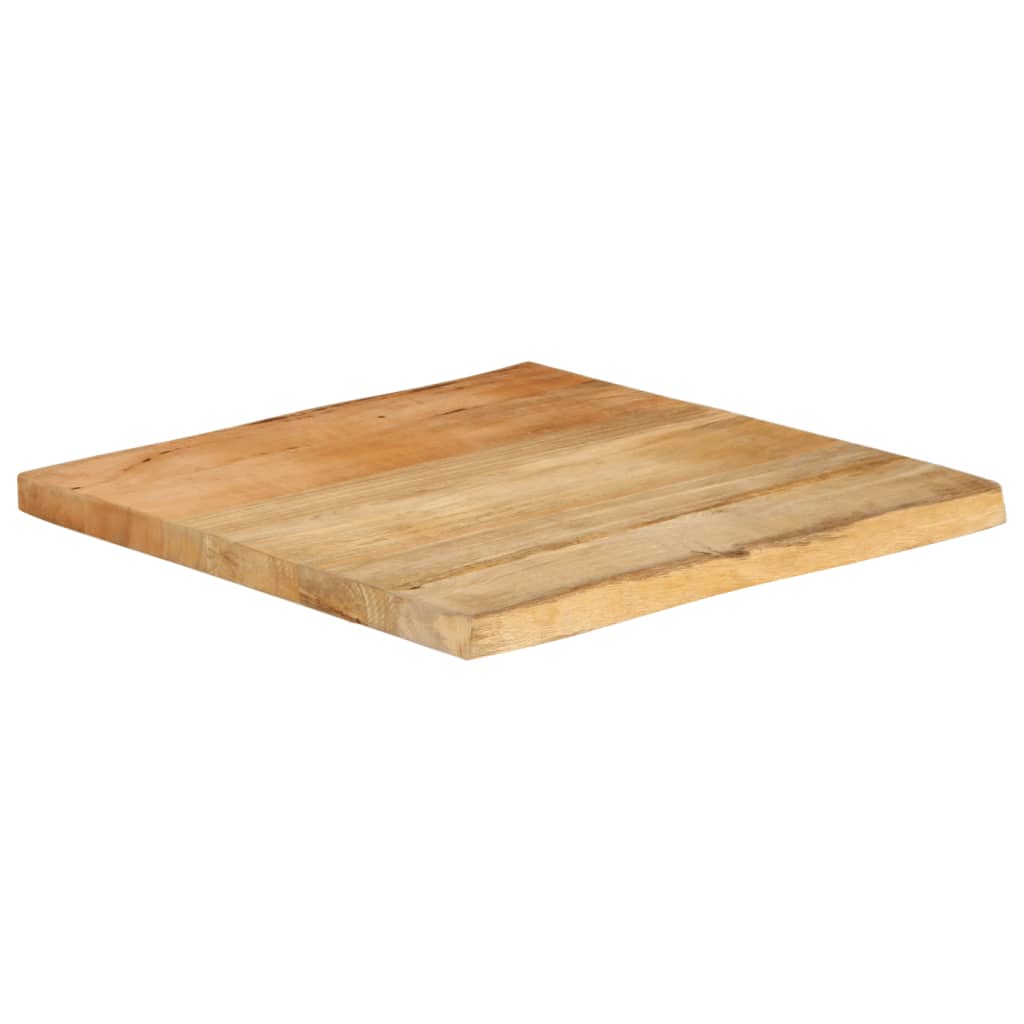 Dessus de table 60x60x3,8 cm bord vivant bois massif manguier - XIOS