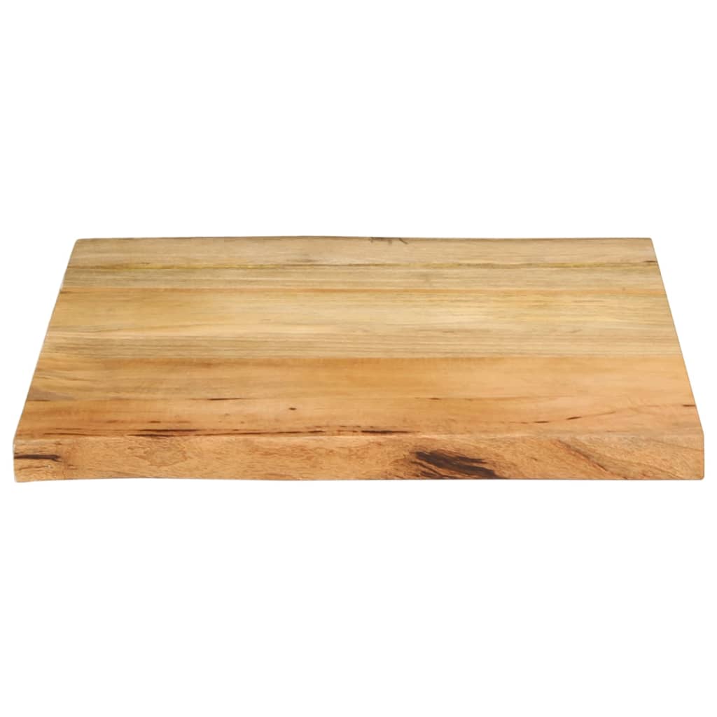 Dessus de table 60x60x3,8 cm bord vivant bois massif manguier - XIOS
