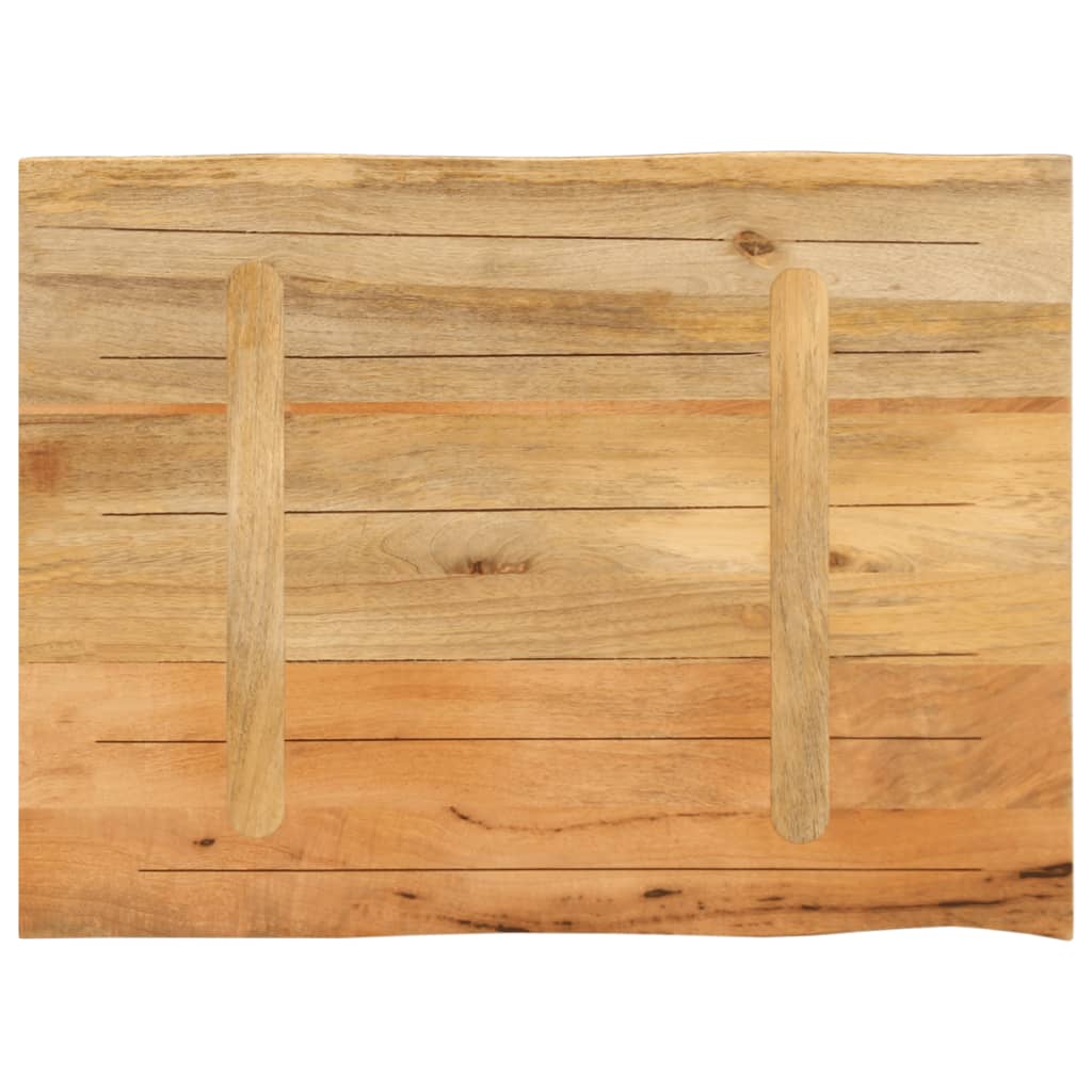 Dessus de table 80x60x3,8 cm bord vivant bois massif manguier - XIOS