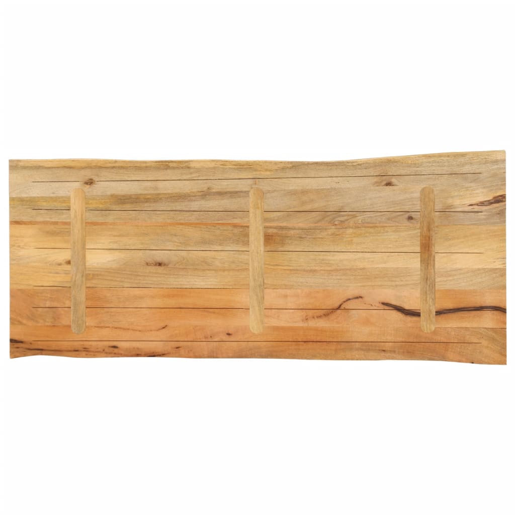 Dessus de table 140x60x3,8 cm bord vivant bois massif manguier - XIOS