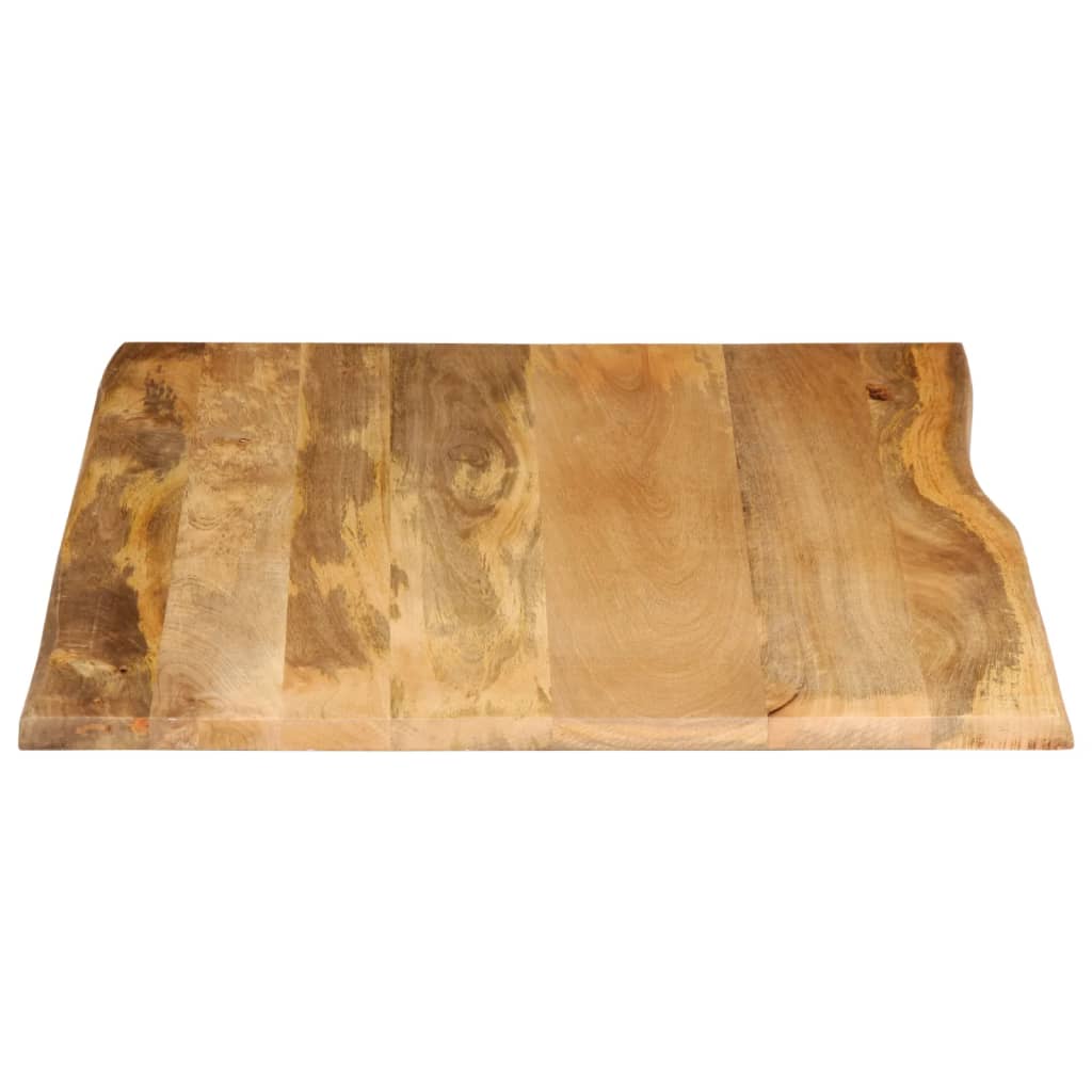 Dessus de table 90x80x3,8 cm bord vivant bois massif manguier - XIOS
