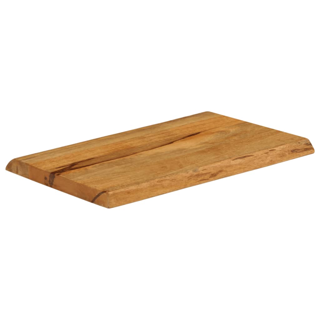 Dessus de table 60x40x2,5 cm bord vivant bois massif manguier - XIOS