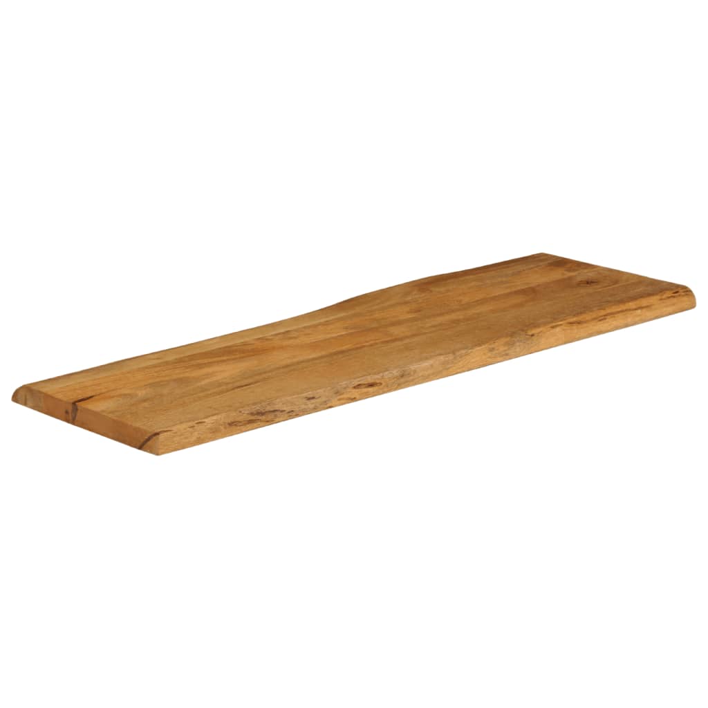 Dessus de table 120x40x2,5 cm bord vivant bois massif manguier
