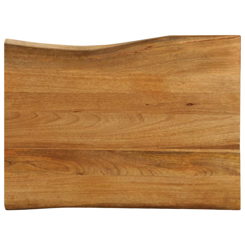 Dessus de table 70x60x3,8 cm bord vivant bois massif manguier - XIOS
