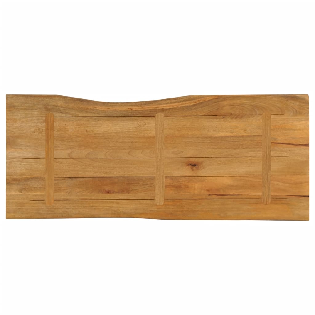 Dessus de table 140x60x3,8 cm bord vivant bois massif manguier - XIOS