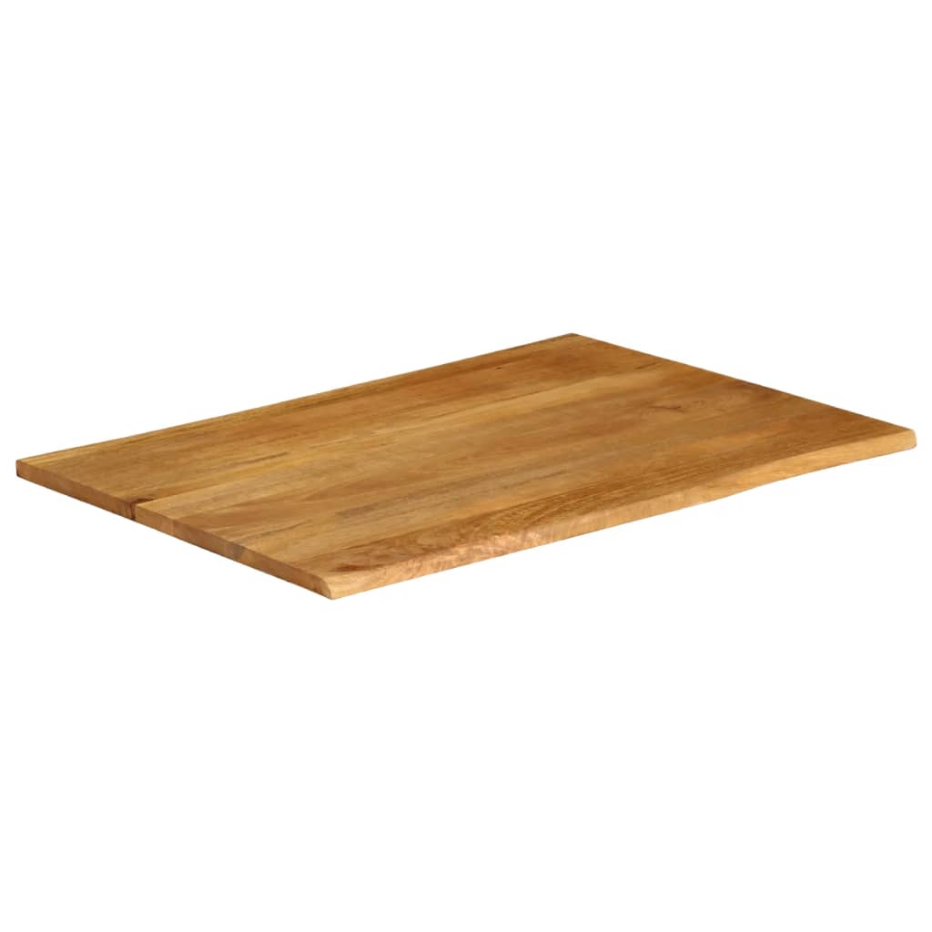 Dessus de table 100x80x3,8 cm bord vivant bois massif manguier - XIOS