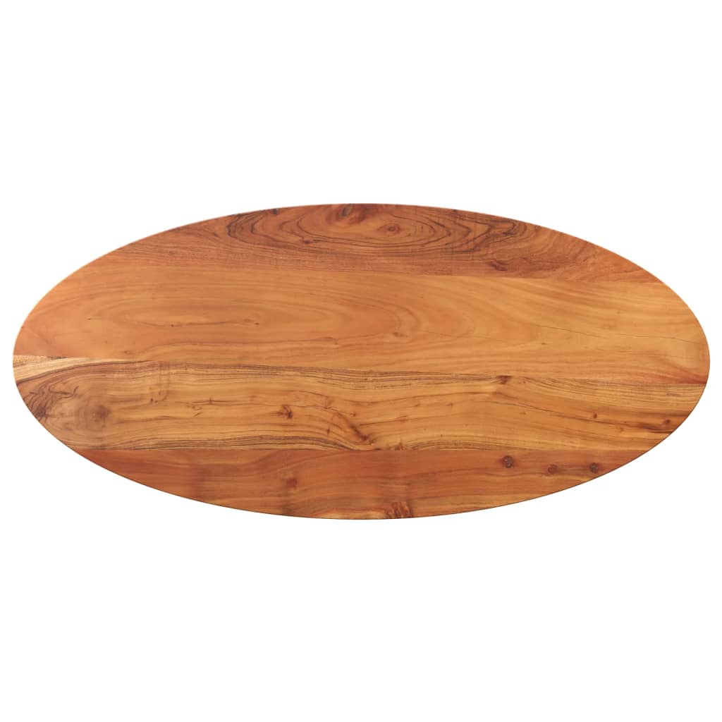 Dessus de table 90x40x3,8 cm ovale bois massif d'acacia - XIOS