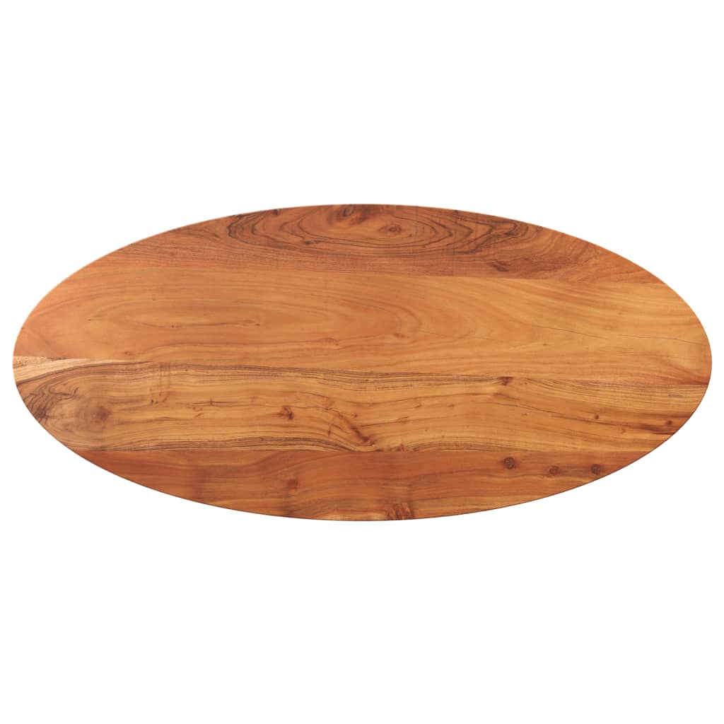 Dessus de table 100x40x3,8 cm ovale bois massif d'acacia - XIOS