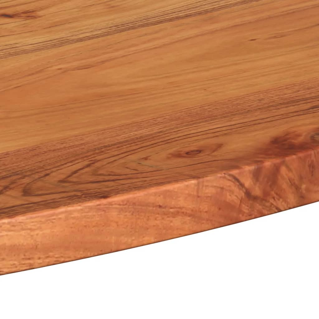 Dessus de table 110x50x3,8 cm ovale bois massif d'acacia - XIOS