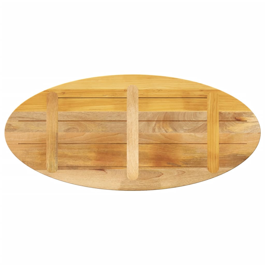 Dessus de table 110x50x3,8 cm ovale bois massif de manguier - XIOS