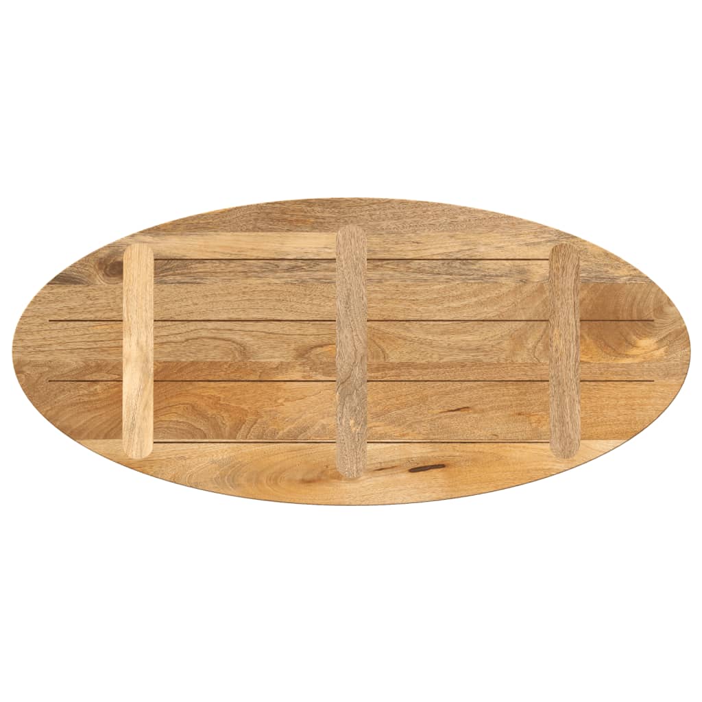 Dessus de table 140x50x3,8 cm ovale bois massif de manguier - XIOS