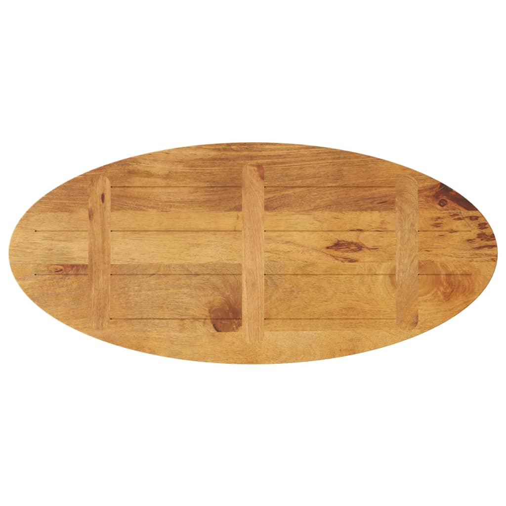 Dessus de table 140x50x3,8 cm ovale bois massif de manguier - XIOS