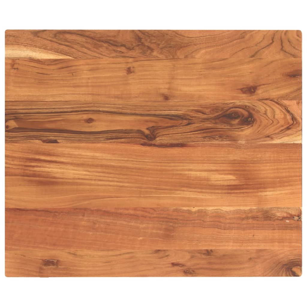 Dessus de table 60x50x2,5 cm rectangulaire bois massif d'acacia