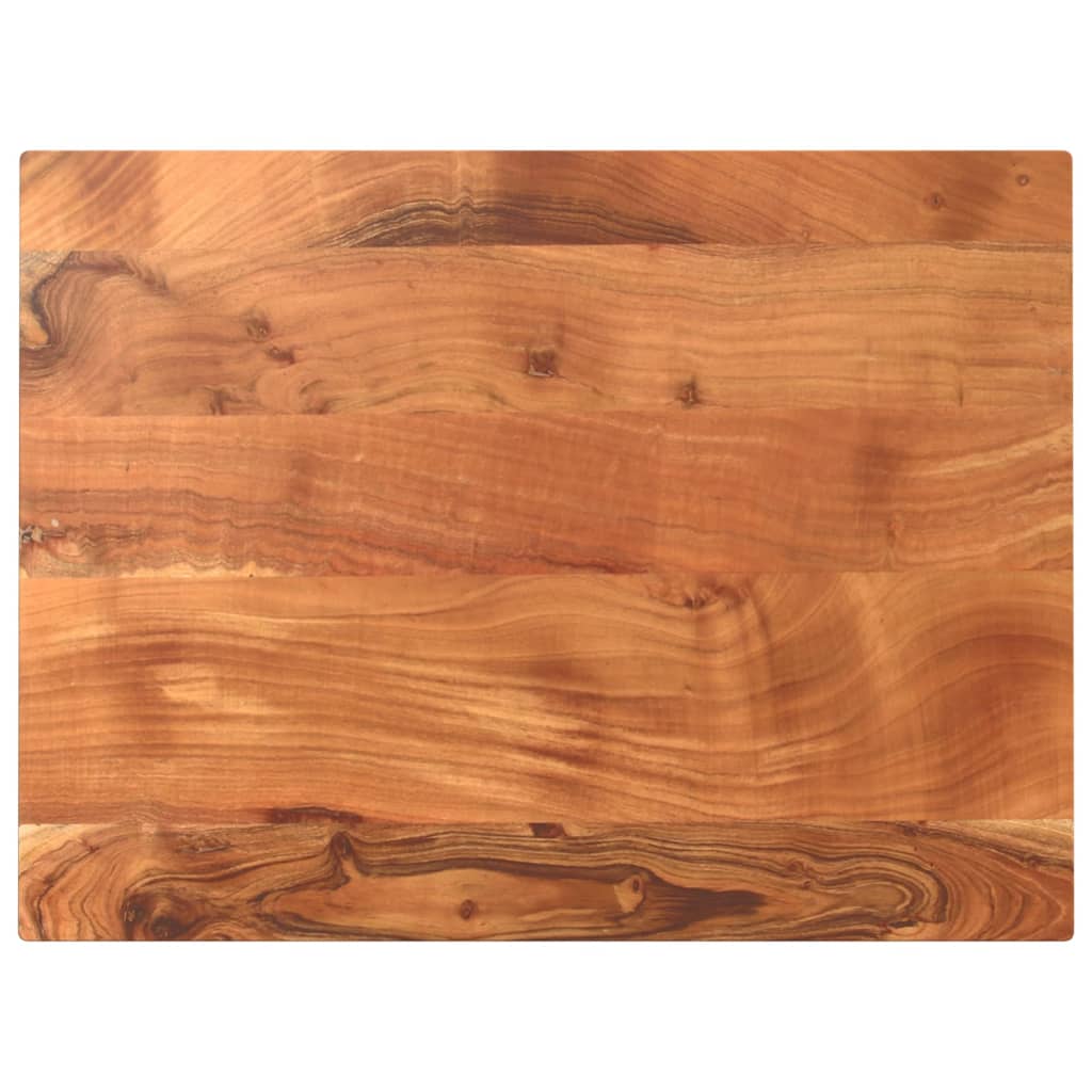 Dessus de table 70x60x2,5 cm rectangulaire bois massif d'acacia - XIOS