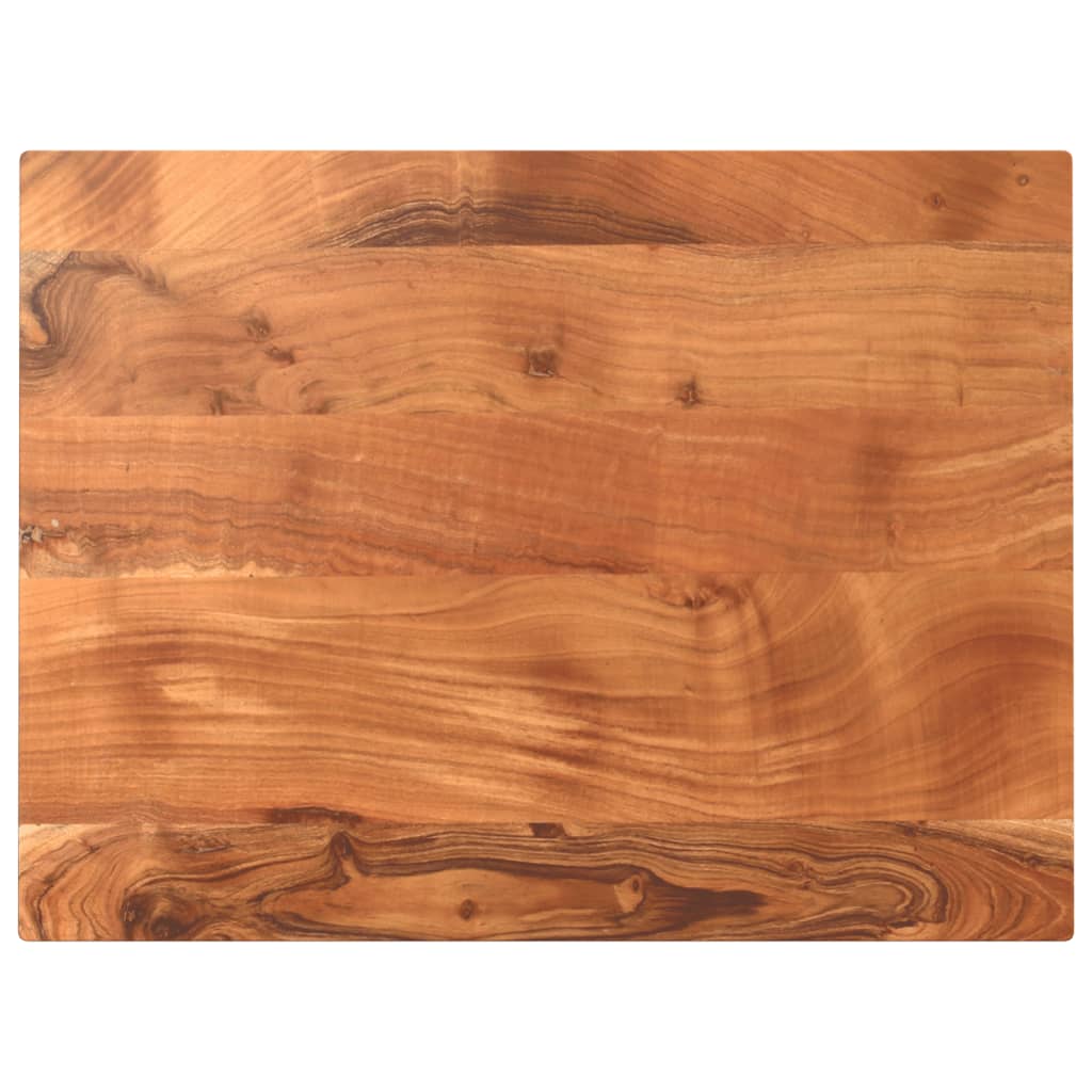 Dessus de table 80x60x2,5 cm rectangulaire bois massif d'acacia