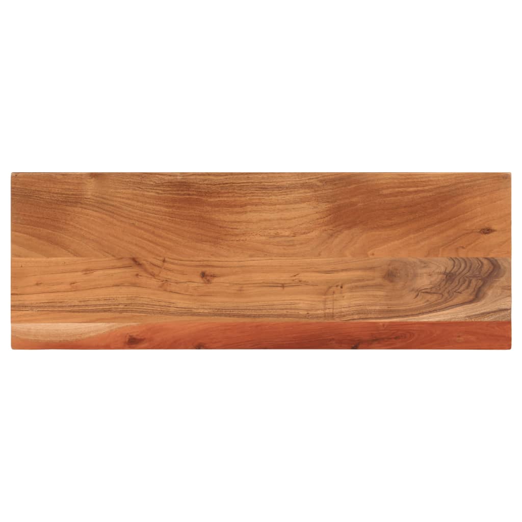 Dessus de table 70x20x3,8 cm rectangulaire bois massif d'acacia - XIOS