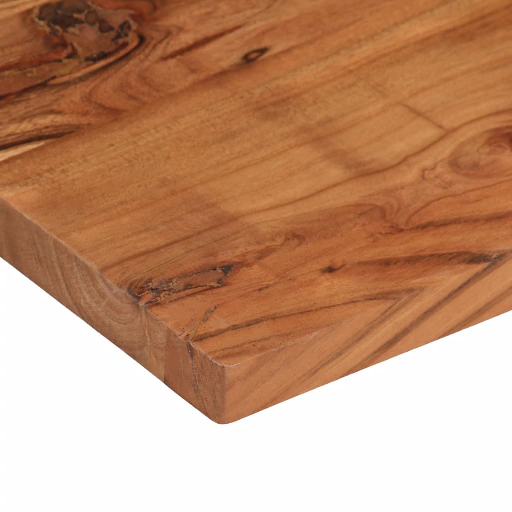 Dessus de table 80x20x3,8 cm rectangulaire bois massif d'acacia - XIOS