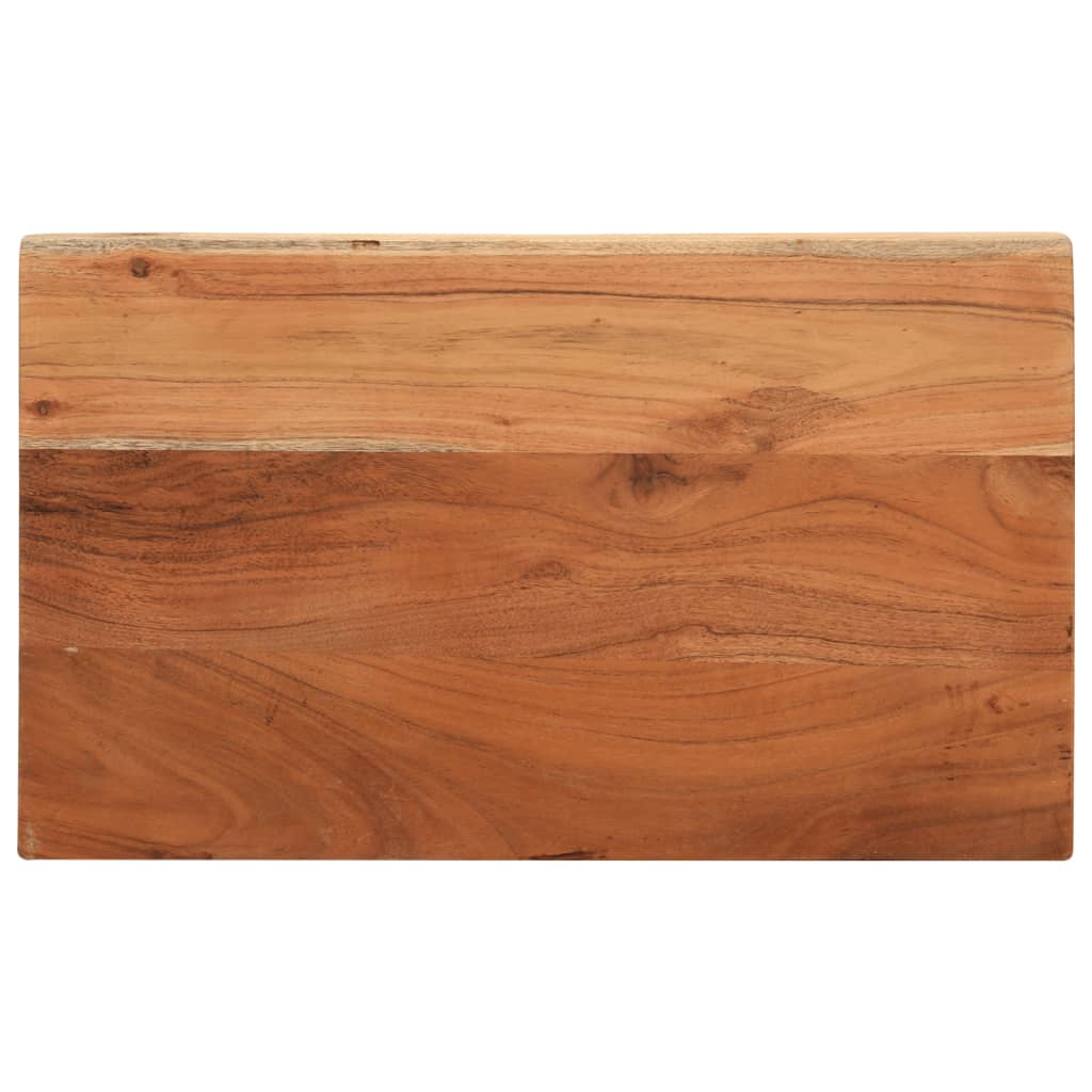 Dessus de table 60x30x3,8 cm rectangulaire bois massif d'acacia - XIOS
