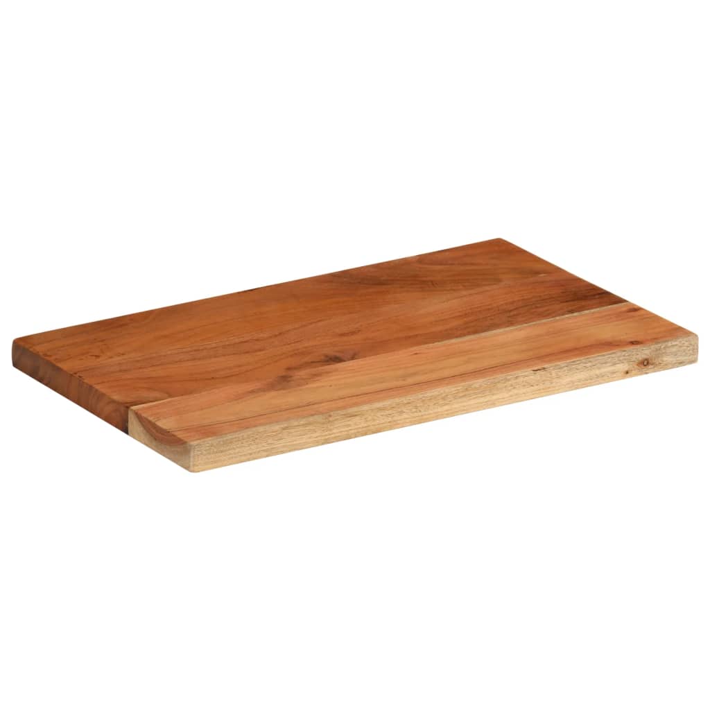 Dessus de table 60x30x3,8 cm rectangulaire bois massif d'acacia - XIOS