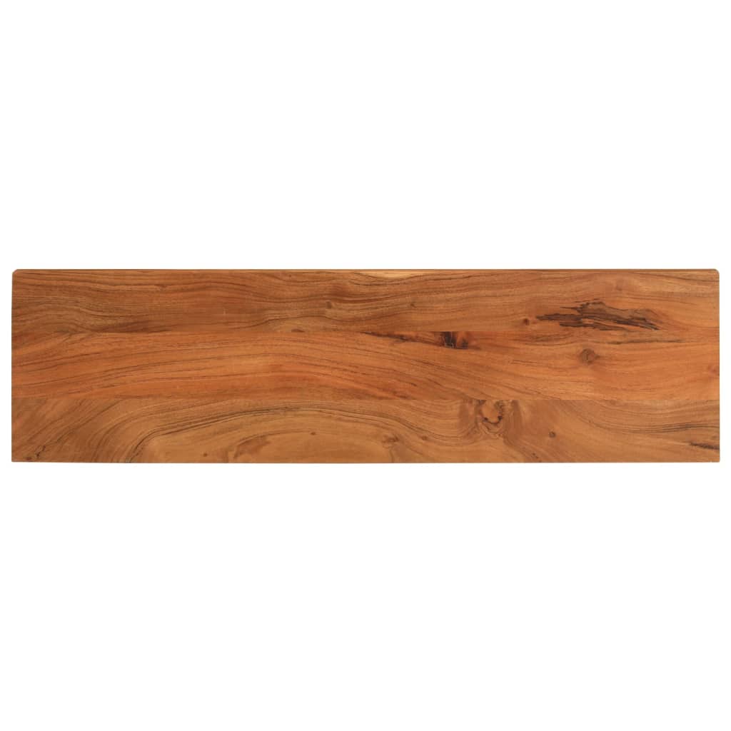 Dessus de table 100x30x3,8cm rectangulaire bois massif d'acacia - XIOS