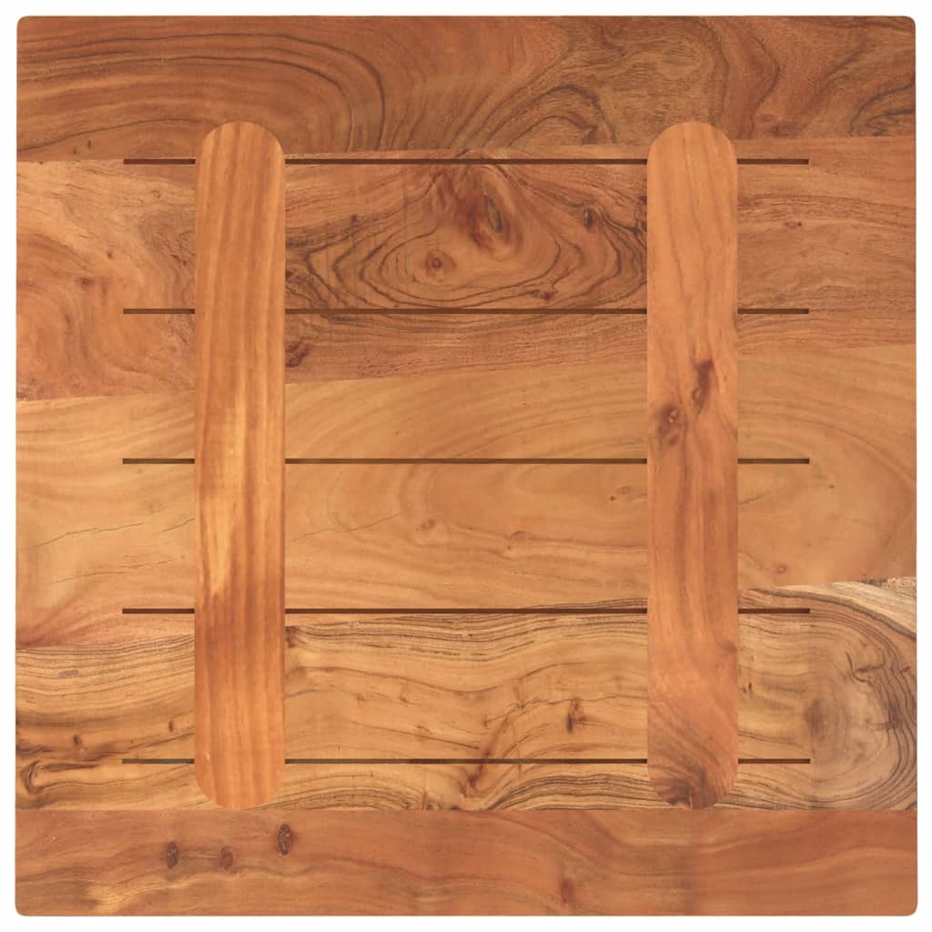 Dessus de table 40x40x3,8 cm carré bois massif d'acacia - XIOS
