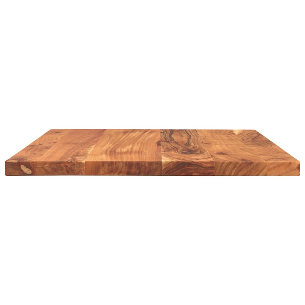 Dessus de table 60x50x3,8 cm rectangulaire bois massif d'acacia - XIOS