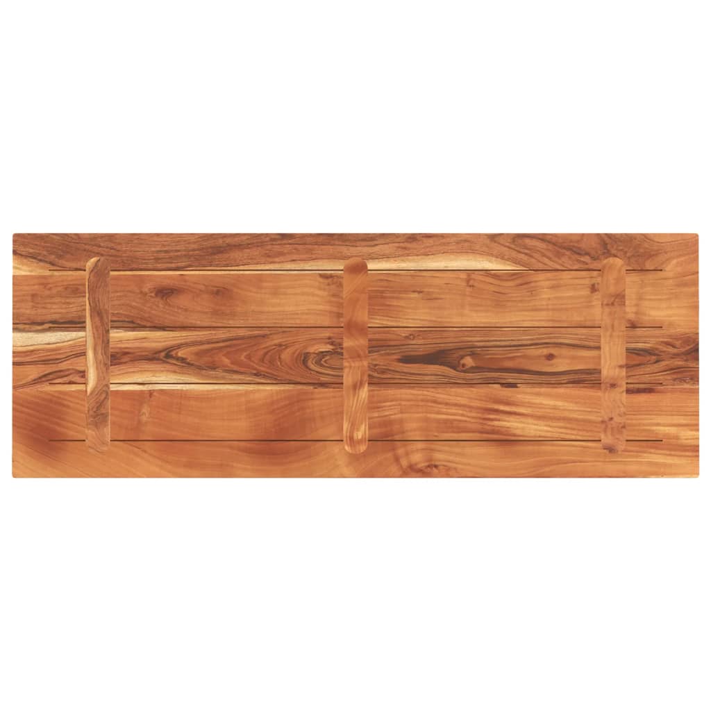 Dessus de table 140x50x3,8cm rectangulaire bois massif d'acacia