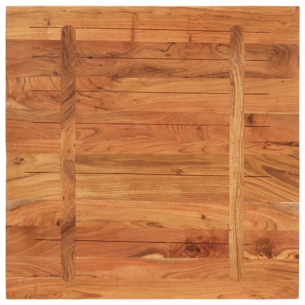 Dessus de table 80x80x3,8 cm carré bois massif d'acacia - XIOS