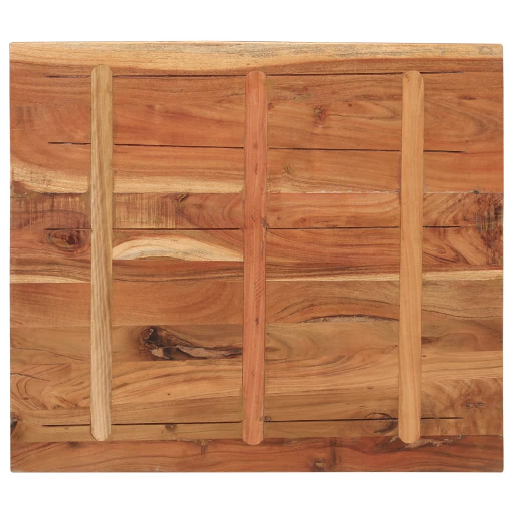 Dessus de table 90x80x3,8 cm rectangulaire bois massif d'acacia - XIOS
