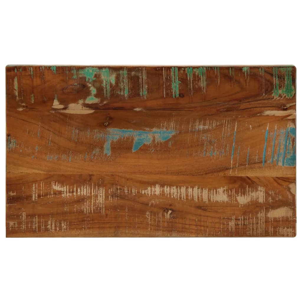 Dessus de table 50x20x2,5 cm rectangulaire bois massif récupéré - XIOS
