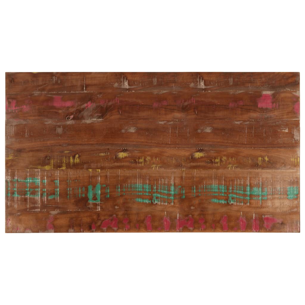 Dessus de table 120x50x2,5cm rectangulaire bois massif récupéré - XIOS