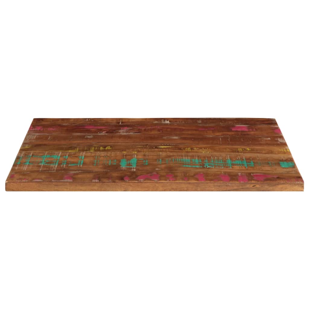 Dessus de table 90x70x1,5 cm rectangulaire bois massif récupéré - XIOS