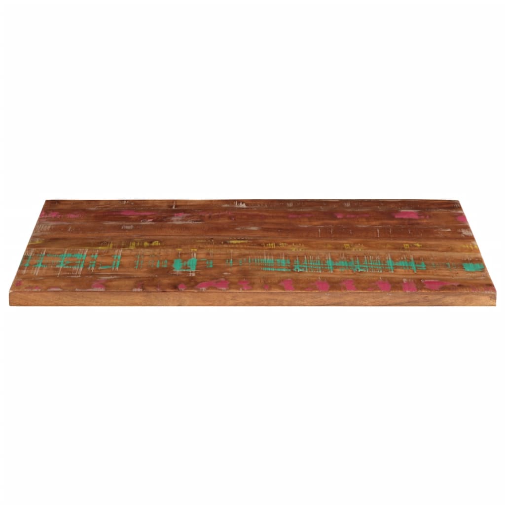 Dessus de table 120x70x2,5cm rectangulaire bois massif récupéré - XIOS